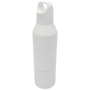Bouteille isotherme Odessy de 600 ml en acier inoxydable recyclé RCS avec gobelet de 300 ml