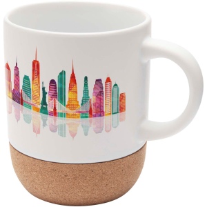 Mug Billie en céramique pour sublimation de 300 ml avec détails en liège 4