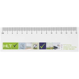 Notes autocollantes recyclées Sticky-Mate® avec règle imprimée 15 cms 3
