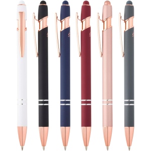 Stylo bille Nanna avec finition or rose 33