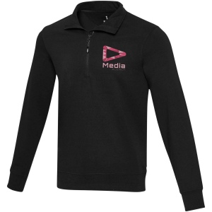 Sweater unisexe Aware™ recyclé à fermeture quart de zip 8