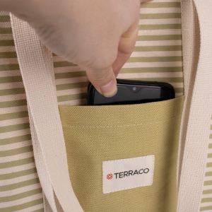 Sac soufflet fond avec poche et anses tout atour 8