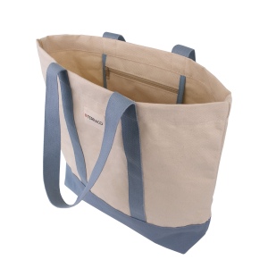 Sac plage en coton avec 1 poche 6