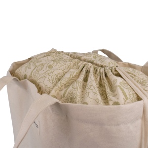 Sac soufflet de fond avec cordons 18