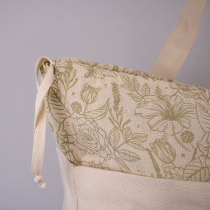 Sac soufflet de fond avec cordons 20