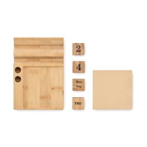 Calendrier de bureau en bambou - BOOTOP 4