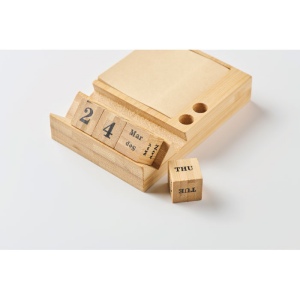 Calendrier de bureau en bambou - BOOTOP 5