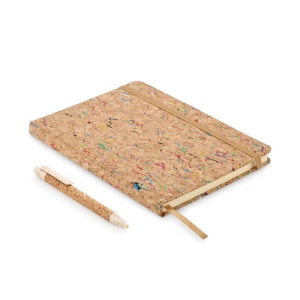 Cahier A5 en liège de couleur - CORNOTA 2