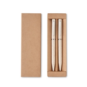 Set de stylo paille de blé/ABS - PEAT 3