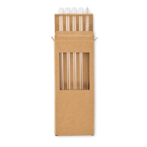 4 pailles verre réutilisables - GLAW 4