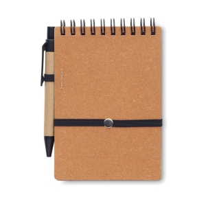 Cahier recyclé et stylo à bille - NOTIE 5