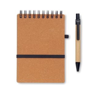 Cahier recyclé et stylo à bille - NOTIE 14