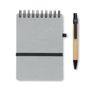 Cahier recyclé et stylo à bille - NOTIE 15
