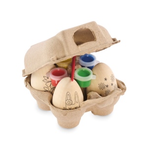 Set de peinture d'oeufs en bois - EISET 2