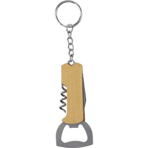 Porte-clés décapsuleur en bambou Stuart 3
