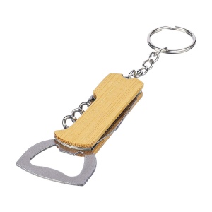 Porte-clés décapsuleur en bambou Stuart 7
