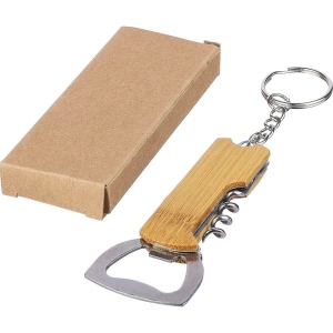 Porte-clés décapsuleur en bambou Stuart 8