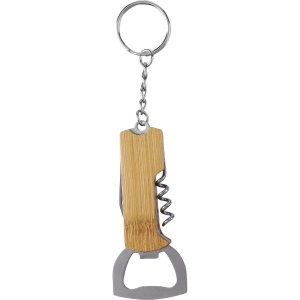 Porte-clés décapsuleur en bambou Stuart 2