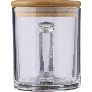 Mug en verre recyclé et bambou de 300 ml Ashley 3