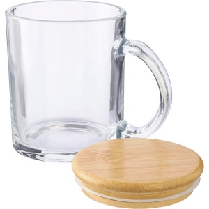Mug en verre recyclé et bambou de 300 ml Ashley 5