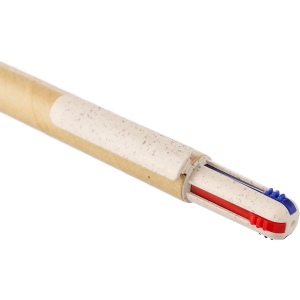 Stylo à bille 4 mines en carton recyclé Deborah 7