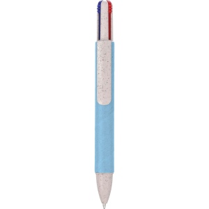 Stylo à bille 4 mines en carton recyclé Deborah 6