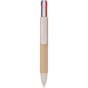 Stylo à bille 4 mines en carton recyclé Deborah 5