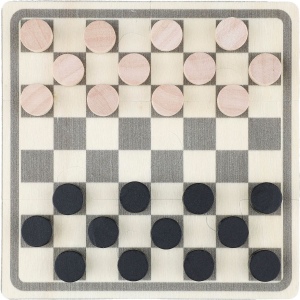 Jeu d'échecs et de dames en bois Hank 3