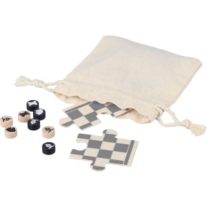 Jeu d'échecs et de dames en bois Hank 5