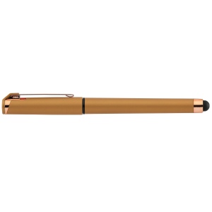 Islander Softy Rose Gold Designer Stylo à gel métallique avec stylet (+Sérigraphie) 12