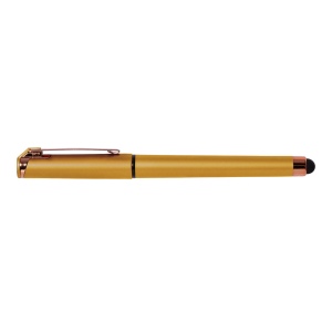 Islander Softy Rose Gold Designer Stylo à gel métallique avec stylet (+Sérigraphie) 13