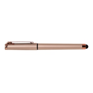Islander Softy Rose Gold Designer Stylo à gel métallique avec stylet (+Sérigraphie) 14