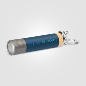 Lampe de poche porte-clés Reborn en aluminium recyclé (+Laser) 4