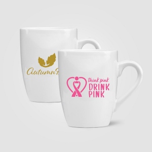 Bistro - 415 ml Mug en céramique - Blanc (+Sérigraphie) 2