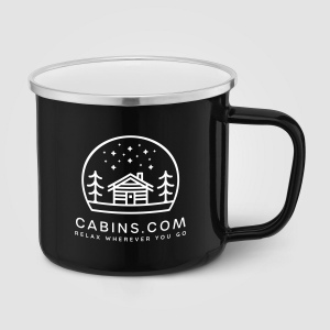 Wyoming - 385 ml Mug de camping émaillé avec bord en acier inoxydable (+Sérigraphie) 2