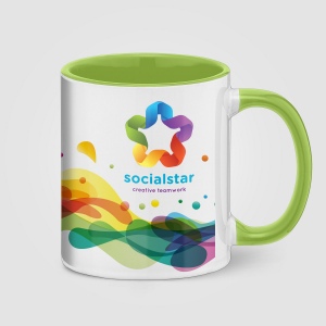 SimpliColour - 355 ml Tasse en céramique avec ColourPop (+Sublimation)