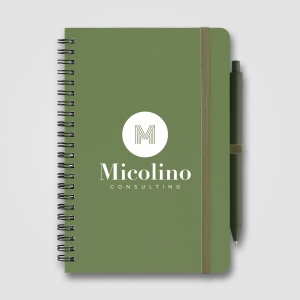 Höga Repreve® Bloc-notes à spirale - A5 (+Sérigraphie) 10