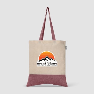 Quebec - Sac fourre-tout en coton recyclé bicolore 140 gsm (+Sérigraphie) 9