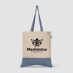 Quebec - Sac fourre-tout en coton recyclé bicolore 140 gsm (+Sérigraphie) 4