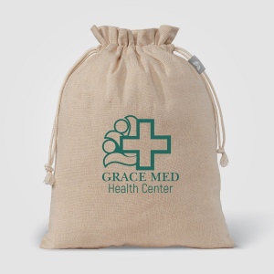 Sac cadeau en coton recyclé de 110 gsm (moyen) (+Sérigraphie) 2