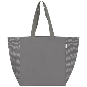 Sac Toronto fourre-tout en coton recyclé à motif chevron - 225 gsm (+Sérigraphie) 6