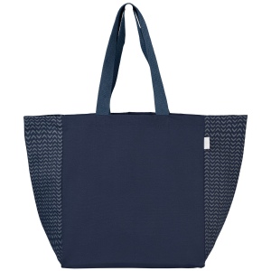 Sac Toronto fourre-tout en coton recyclé à motif chevron - 225 gsm (+Sérigraphie) 9