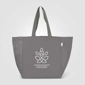 Sac Toronto fourre-tout en coton recyclé à motif chevron - 225 gsm (+Sérigraphie) 3