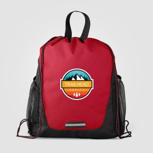 Sac Jotun  à cordon avec poches en polyester recyclé - 10 L (+Sérigraphie) 11