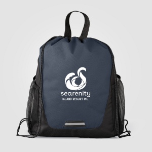 Sac Jotun  à cordon avec poches en polyester recyclé - 10 L (+Sérigraphie) 5