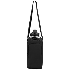 Sac Malmö pour bouteille en PU recyclé à fermeture éclair - 1.8 L (+Sérigraphie) 4