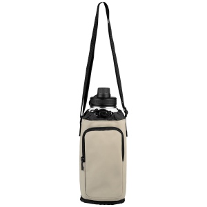Sac Malmö pour bouteille en PU recyclé à fermeture éclair - 1.8 L (+Sérigraphie) 5