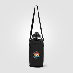 Sac Malmö pour bouteille en PU recyclé à fermeture éclair - 1.8 L (+Sérigraphie) 6