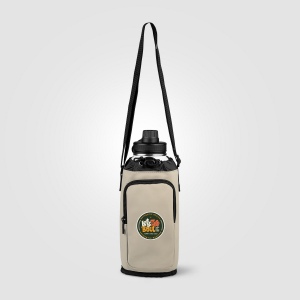 Sac Malmö pour bouteille en PU recyclé à fermeture éclair - 1.8 L (+Sérigraphie) 7