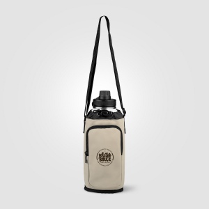 Sac Malmö pour bouteille en PU recyclé à fermeture éclair - 1.8 L (+Sérigraphie) 3